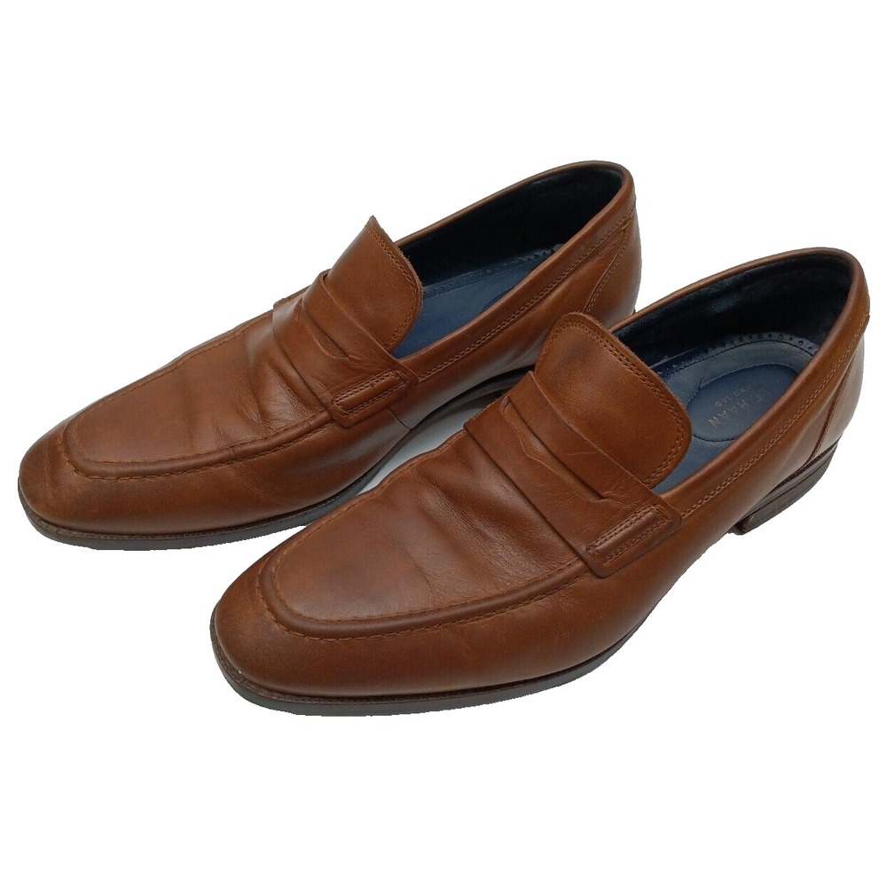 Cole Haan Men's Leather Penny‎ Loafers Warner Tan Shoes 10.5 Medium #C29038